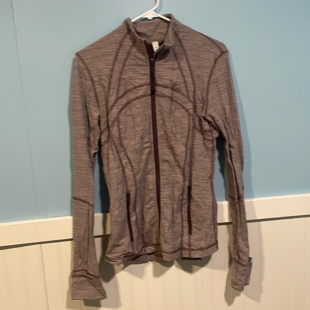 Womens Lululemon Purple Striped Define Jacket